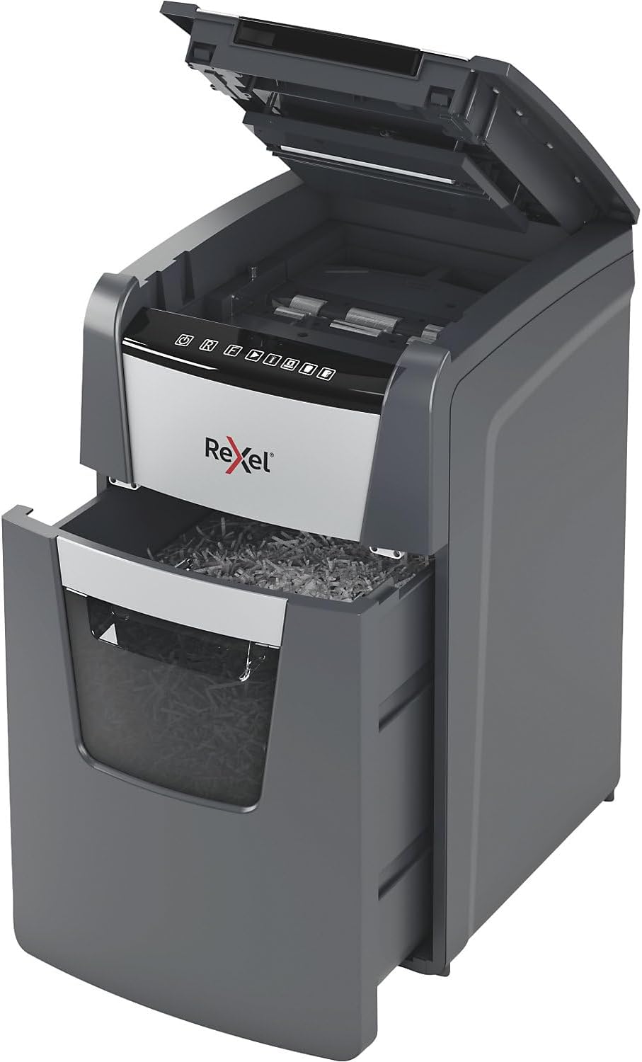 Rexel Optimum AutoFeed+ 130X Automatischer Aktenvernichter CH, 130 Blatt, Sicherheitsstufe P4, Parti