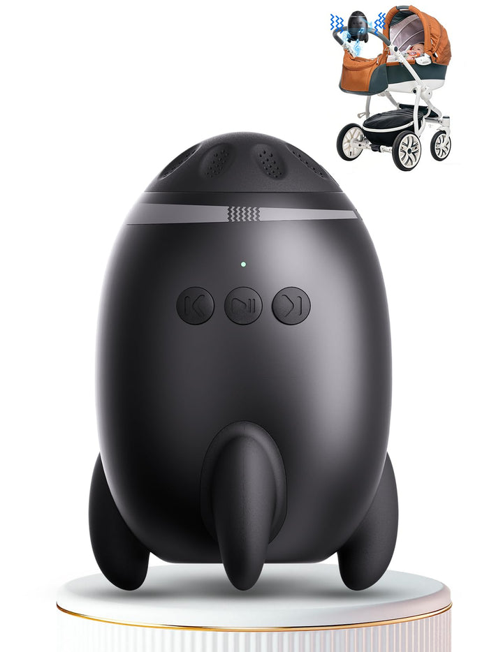 Kinderwagenschaukler, Wiederaufladbar Schlafhilfe für Baby mit 0-7000 U/min und Timer, kinderwagen S