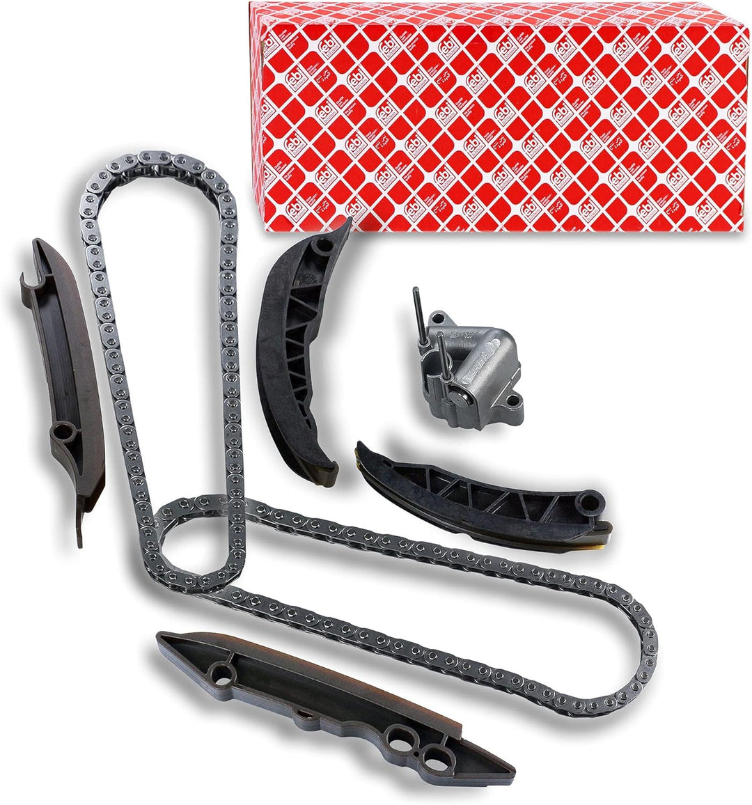 febi bilstein 49555 Steuerkettensatz mit Gleitschienen und Kettenspanner , 1 Stück