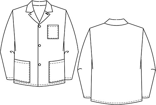 BEB Fleischerjacke, Fleischerhemd, Fleischerbluse, Metzgerjacke, Metzgerhemd, Metzger, Fleischer, La