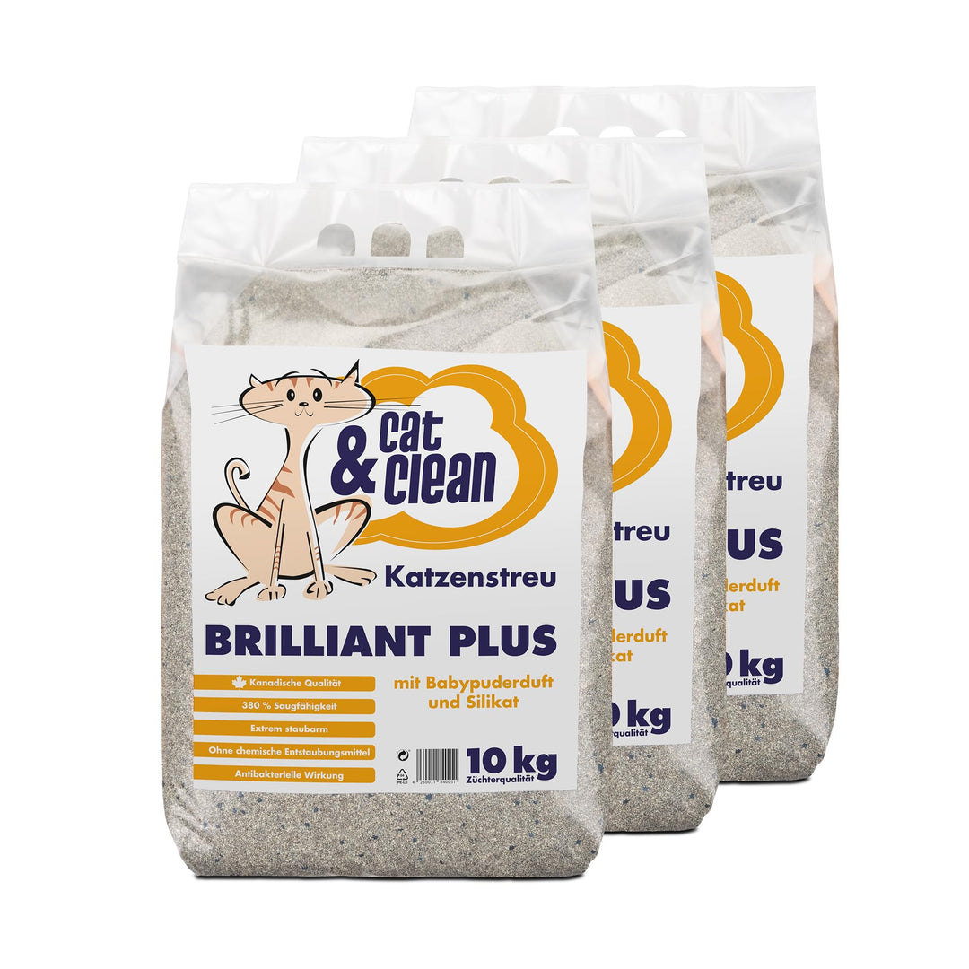 Cat & Clean Katzenstreu Der Extraklasse Klumpendes Einstreu Extrem Saugfähig Naturprodukt Aus Benton