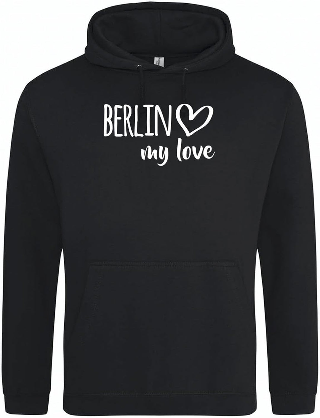 Huuraa Unisex Hoodie Berlin My Love Pullover Vegan Grösse 3XL für alle Fans von Berlin Deutschland G