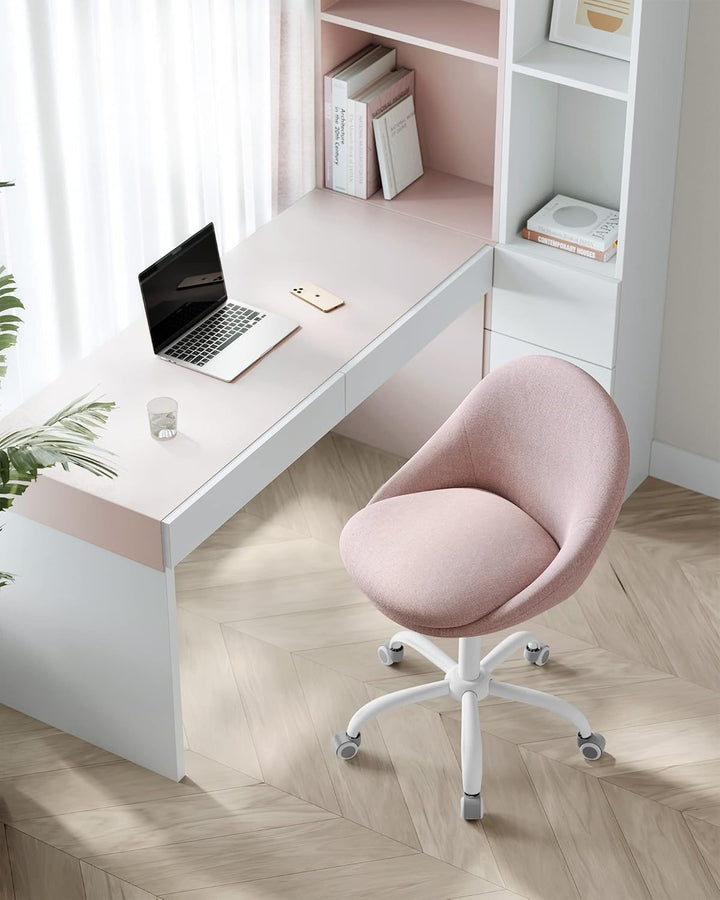 SONGMICS Homeoffice Stuhl, Drehstuhl, Schreibtischstuhl, Schaumstoffpolsterung, höhenverstellbar, fü
