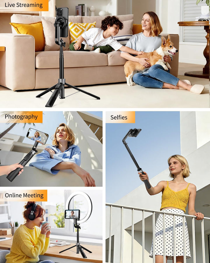 Victiv 178cm Magnetisches Handy Stativ, Starkes Magnet Smartphone Stativ für iPhone16/15/14/13 Pro M