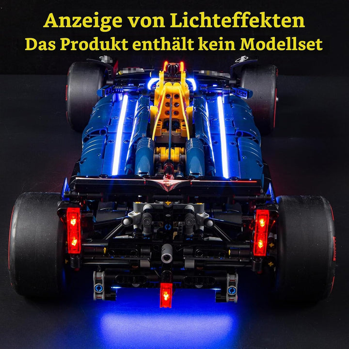 GEAMENT LED Licht-Set Kompatibel mit Lego Oracle Red Bull Racing RB20 F1 Rennauto Technic 42206 Baus