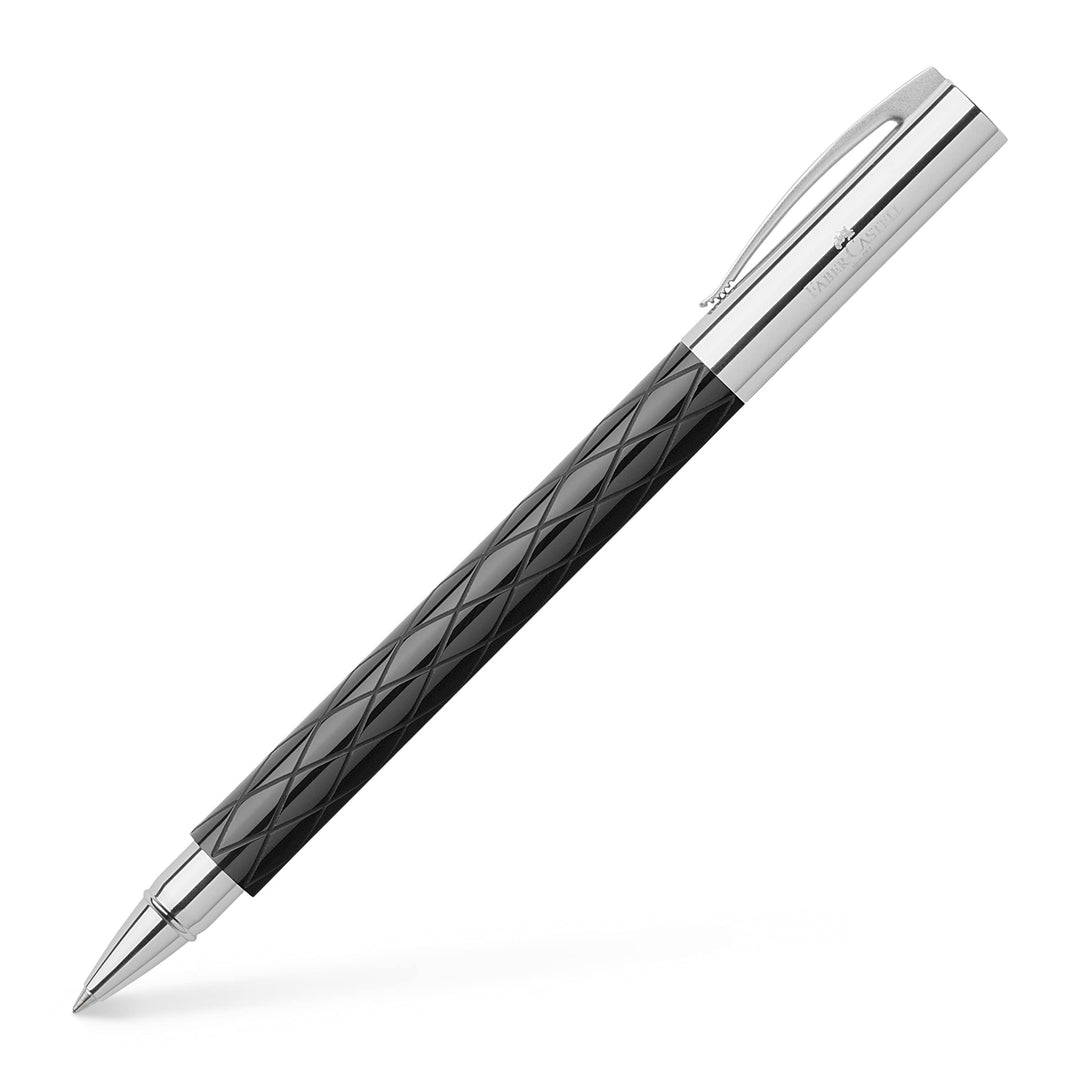Faber-Castell 148910 - Tintenroller AMBITION Rhombus, Strichstärke: M, inklusive Geschenkverpackung,