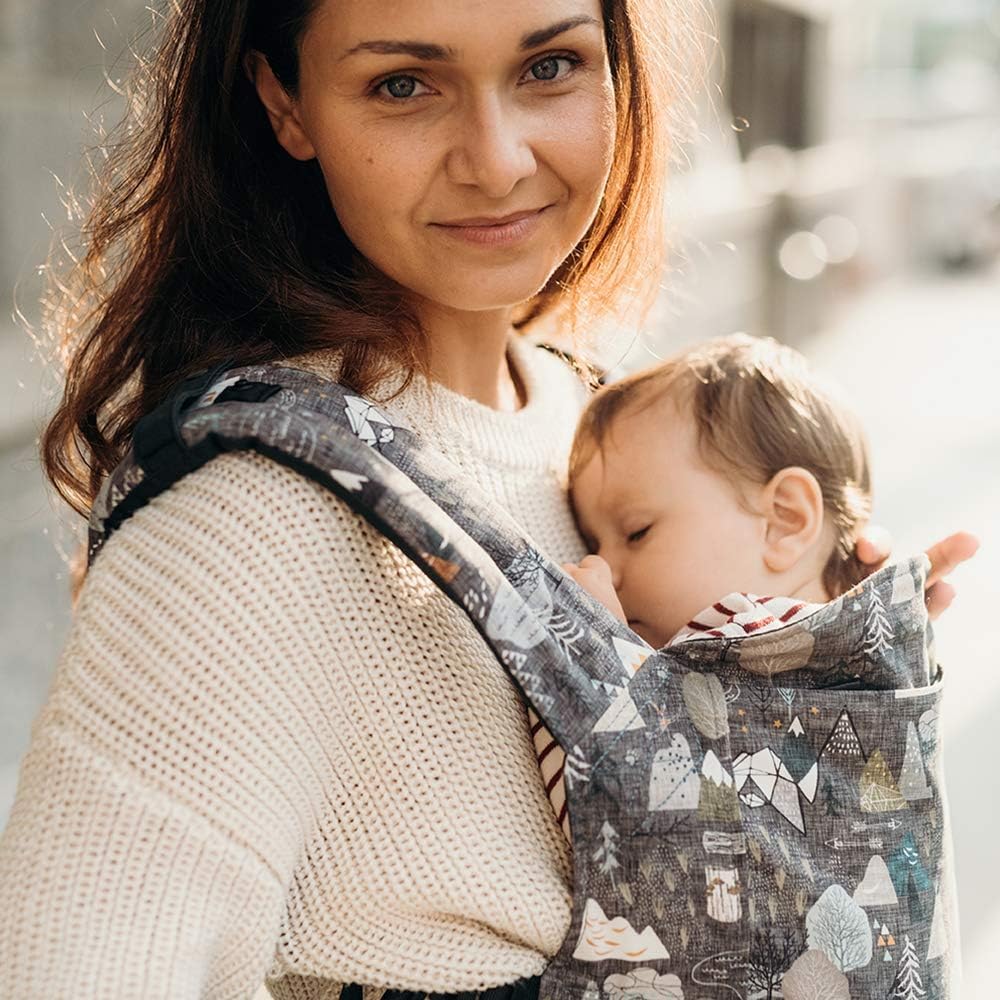 Boba Babytrage Classic Carrier - Babytragetasche im Rucksack Stil – Tragen Sie Ihr Kind auf dem Bauc