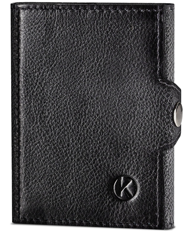 KORUTA® Slim Wallet mit Münzfach &amp; RFID Schutz - Kartenetui - Mini Geldbörse für Herren &amp; Damen - Kr