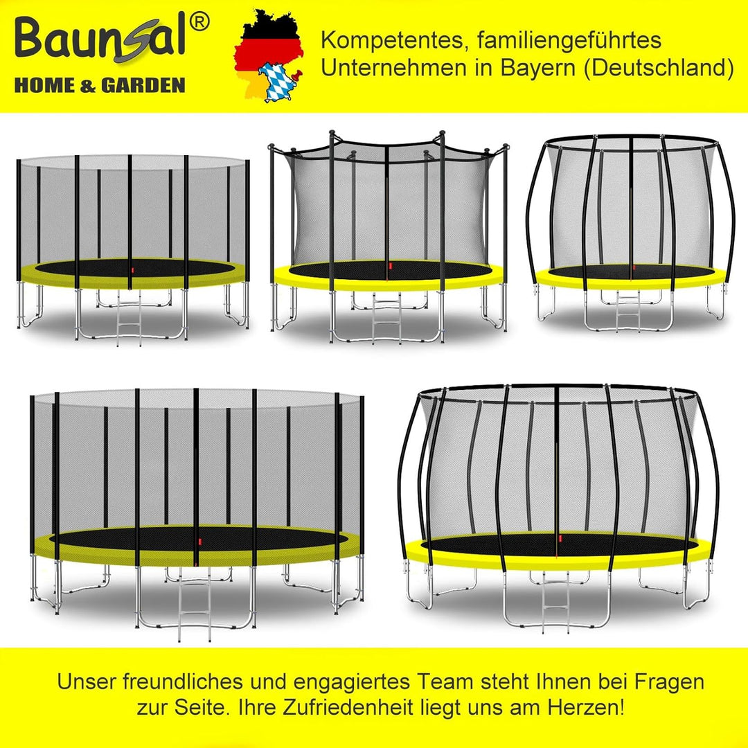 Baunsal® Trampolin Randabdeckung Ø 183 244 250 275 300 305 335 366 370 396 400 427 430 457 460 487 4
