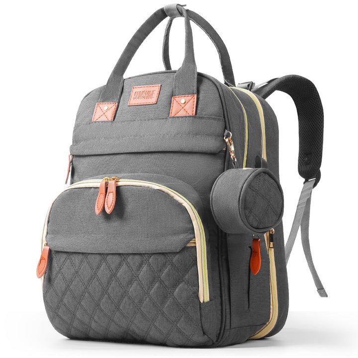Wickelrucksack Rucksack, Baby Wickeltasche mit Ausklappbarer Wickelstation, Multifunktionale Babytas