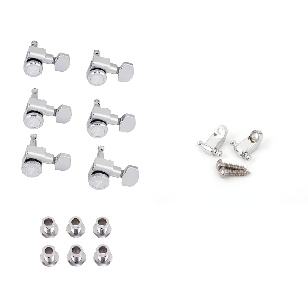 Fender Schaller Locking Mechaniken & FENSTRINGGUIDES String Guides Set%22American Standard chrom%22,