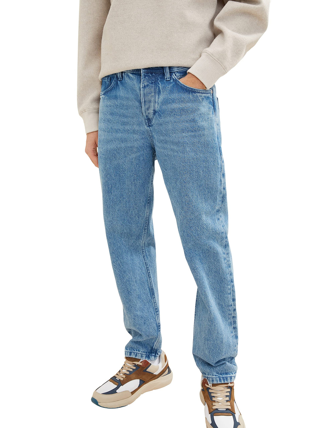 TOM TAILOR Denim Herren Loose Fit Jeans 29W / 32L 10118 - Used Light Stone Blue Denim, 29W / 32L 101