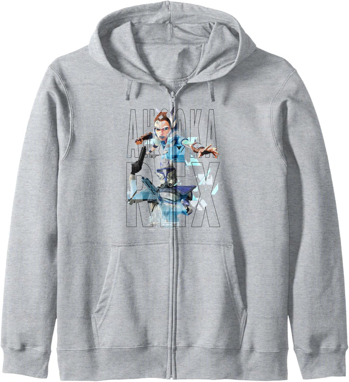 Star Wars: The Clone Wars Ahsoka & Rex Text Portraits Kapuzenjacke