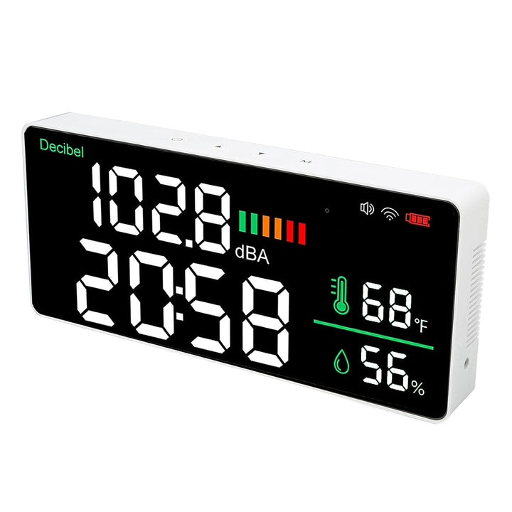 LED Decibel Messgerät 2, 4 G WiFi LED Decibel Messgerät -Schallpegelmessgerät mit 11 Zoll -Dezibel -