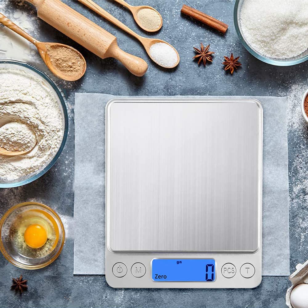 Edelstahl Waage Küche, Mini Digitale Taschenwaage, Edelstahl Cuisine Waage, Elektronische Edelstahl
