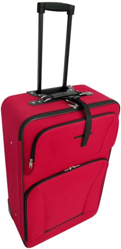 vidaXL 5X Kofferset Rot Reisekoffer Trolley Reisetasche Handgepäck
