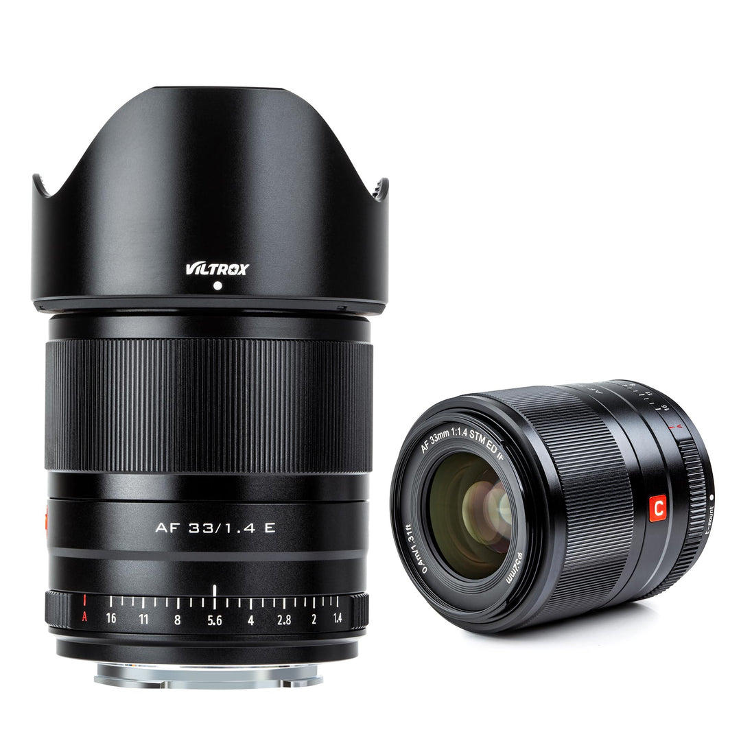 VILTROX AF 33mm F1.4 Autofokus Objektiv für Sony E Mount Kameras (APS-C, Einstellbare Blende f1.4-f1