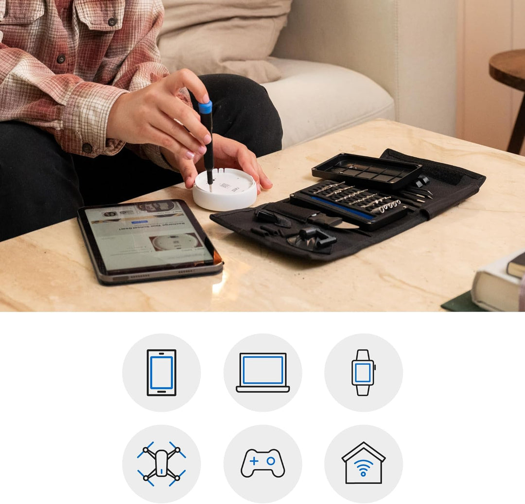 iFixit Pro Tech Go Toolkit (Schwarze Ausgabe) – Das mobile Reparaturset für Elektronik, Schwarz