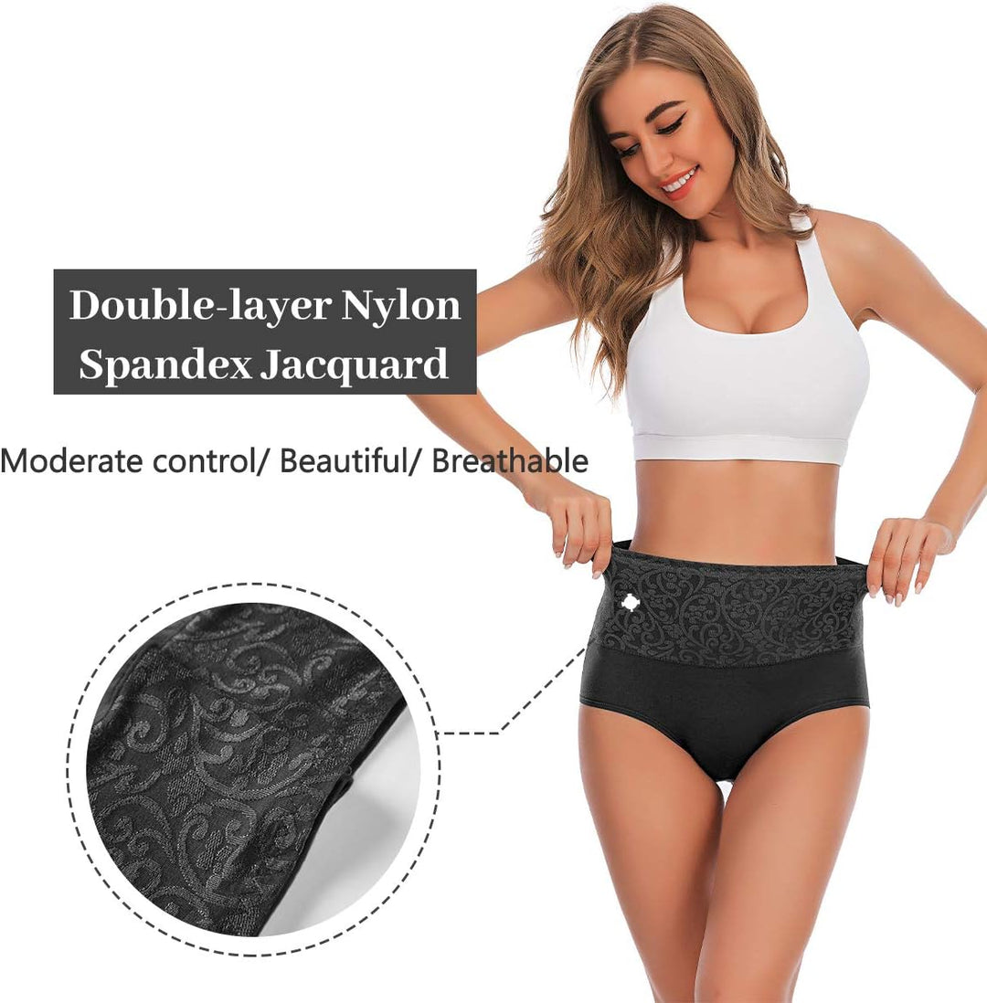 YaShaer Unterhosen Damen Baumwolle Hohe Taille Slips Hoher Taillenslip für Frauen Mehrpack S Mehrfar