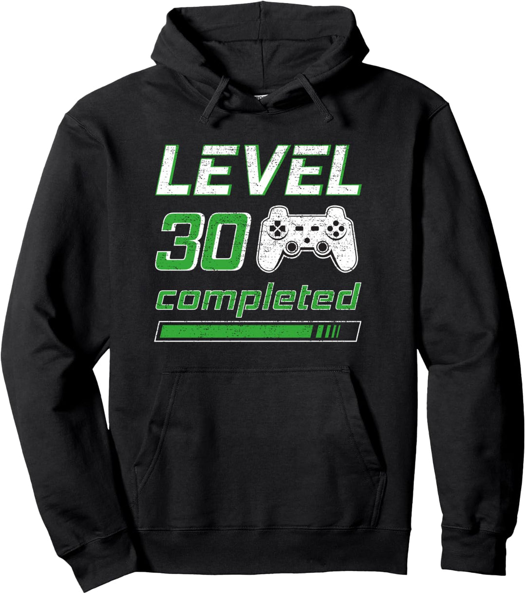 30. Geburtstag Gamer Level 30 completed Geschenk Pullover Hoodie