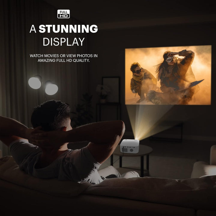 KODAK FLIK X10 Full-HD-Multimediaprojektor | Tragbares, kompaktes Mini-Heimkinosystem mit Fernbedien
