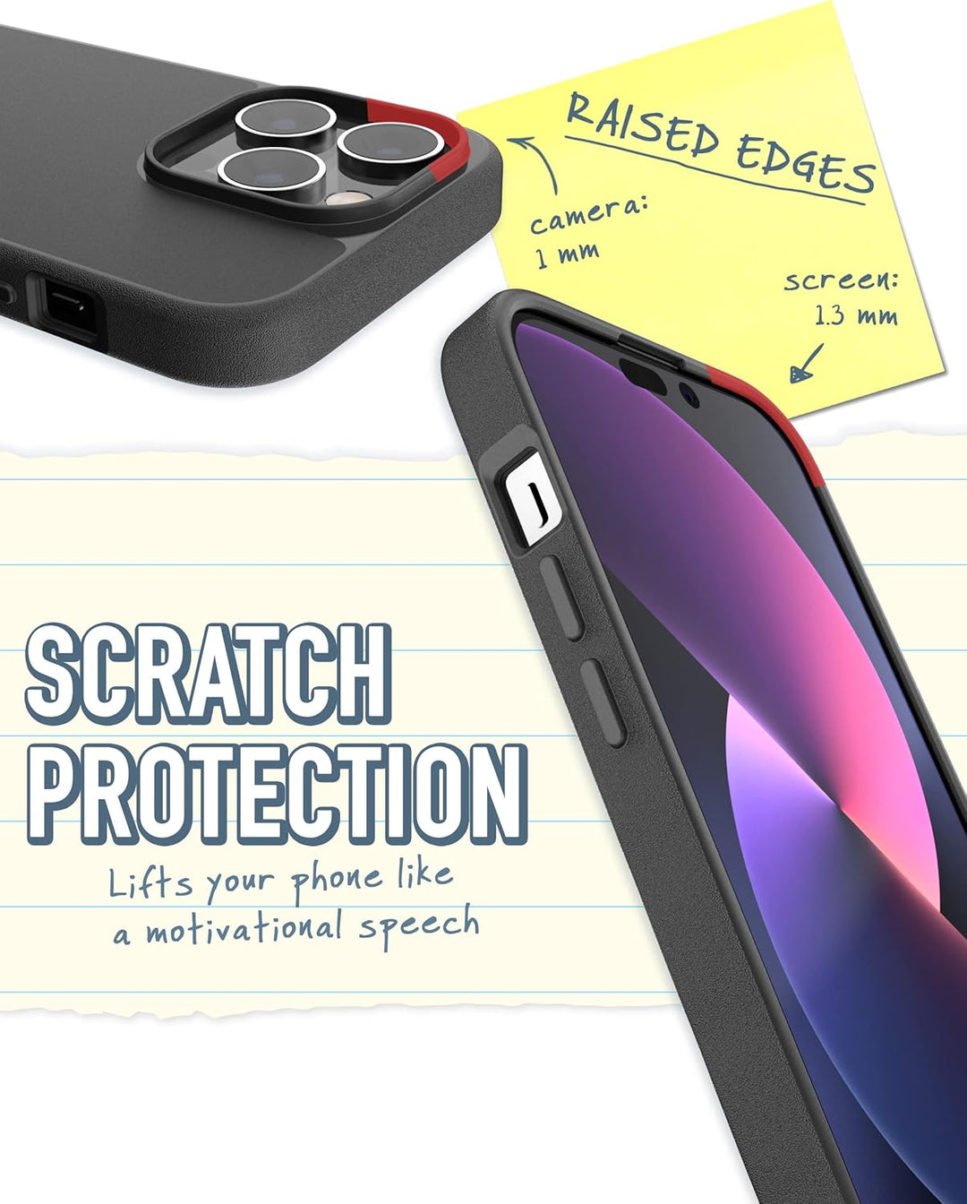 Smartish iPhone 14 Pro Slim Case – Gripmunk kompatibel mit MagSafe [leicht + schützend] Dünne Griffa