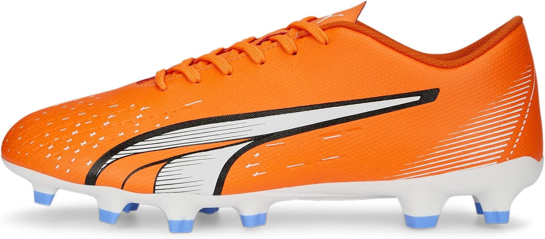 PUMA Herren Ultra Play Fg/AgFussballschuh 39 EU Ultra Orange Puma White Blue Glimmer, 39 EU Ultra Or
