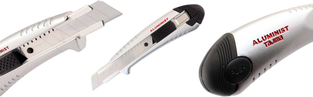 Tajima Cuttermesser (Cutter, Teppichmesser), 18mm Klinge, mit Auto-Blade-Lock – robuste Klingenführu