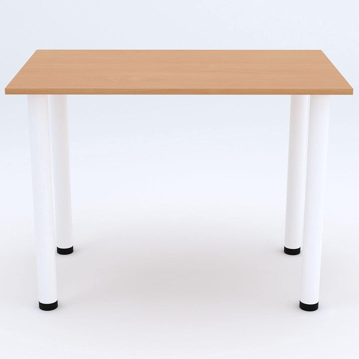 AKKE 60x40 | Esszimmertisch - Esstisch - Tisch mit weissen Beinen - Küchentisch - Bürotisch | BAYERI