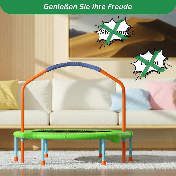 CLORIS 101,6 cm faltbares Fitness-Trampolin – maximale Belastung 220bl, Rebounder mit verstellbarem