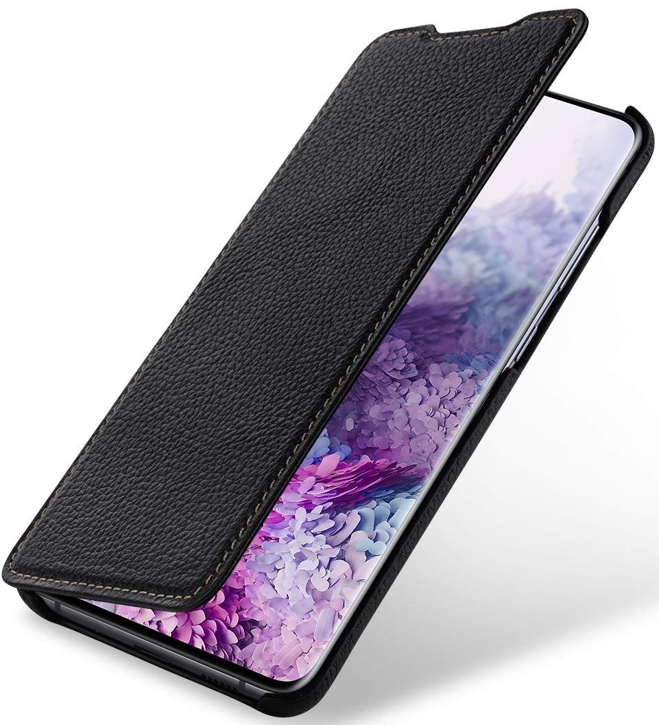 STILGUT Book Case kompatibel mit Samsung Galaxy S20 Plus/S20+ Hülle aus Leder zum Klappen, Klapphüll