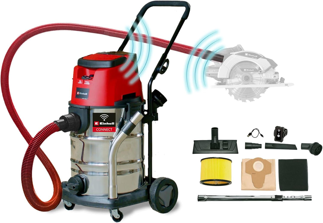 Einhell Professional Akku-Nass-Trockensauger TP-VC 36/30 S Auto-Solo Power X-Change (Li-Ion, 36 V, A