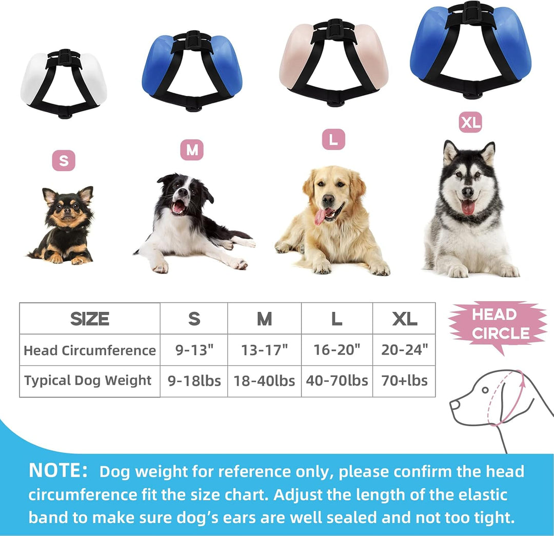 derYEP Hunde-Ohrenschützer für Gehörschutz, 29 dB NRR, Ohrenschützer, Lärmschutz (XLarge, blau) XL B