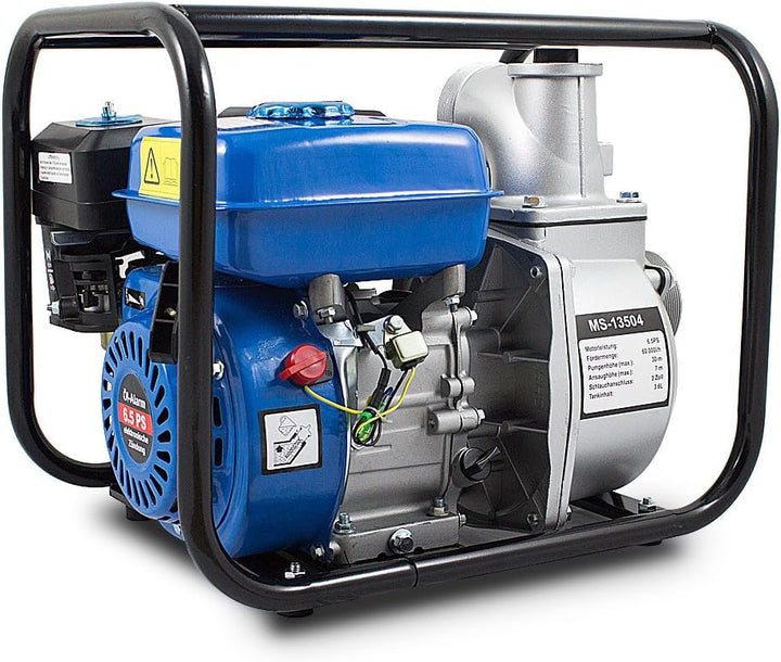 BITUXX® Benzin Schmutzwasserpumpe 3" Wasserpumpe Motorpumpe Kreiselpumpe Gartenpumpe Teichpumpe 6,5