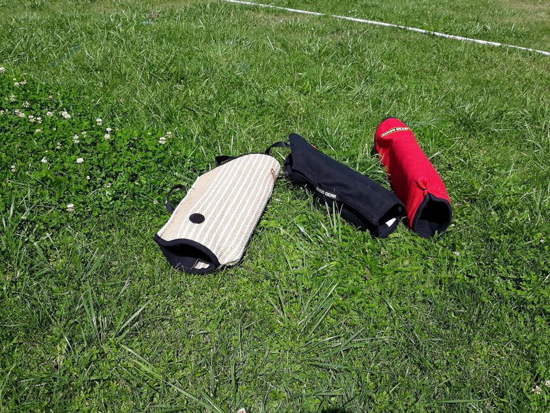 Dingo Gear Schutzärm mit Griff Handarbeit Universal Schutz für Training Hunde Natürliche Jute Härte