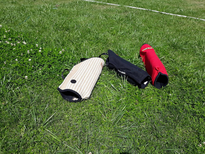 Dingo Gear Schutzärm mit Griff Handarbeit Universal Schutz für Training Hunde Natürliche Jute Härte