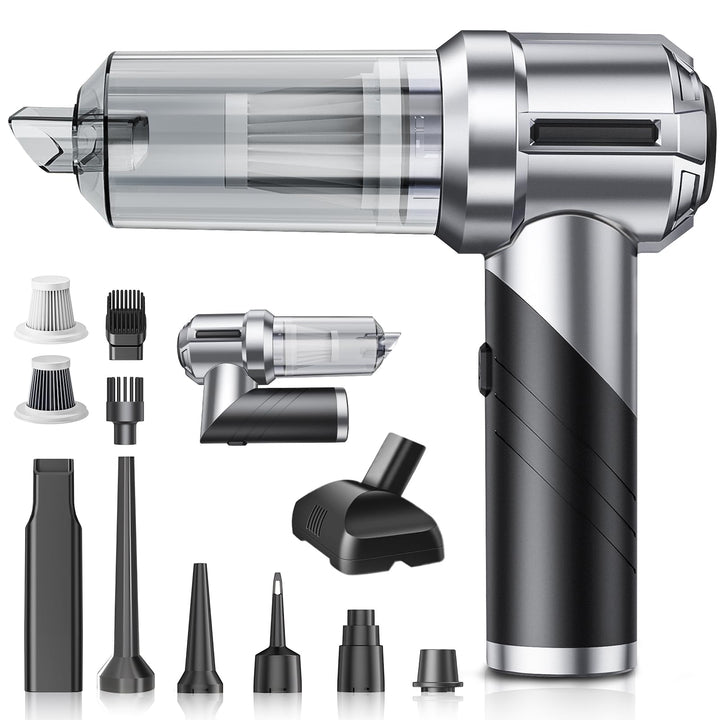 Handstaubsauger, 28000Pa Handstaubsauger Akku, 3 in 1 Faltbar Autostaubsauger, Mini Staubsauger mit