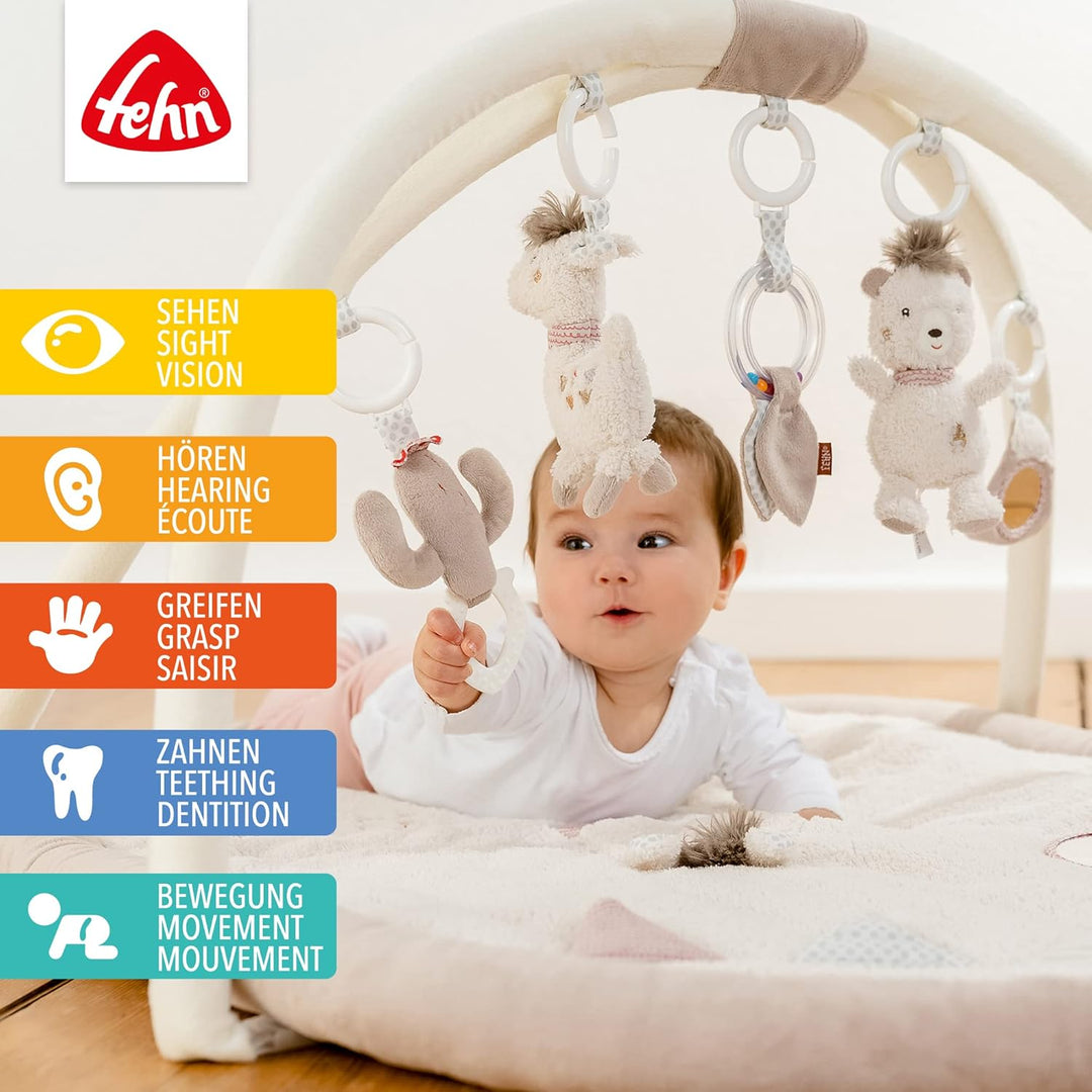 Fehn 058017 3-D-Activity-Decke Peru – Spielspass zum Fühlen & Greifen für Babys und Kleinkinder ab 0