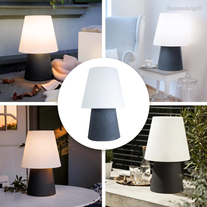 Light Life Leuchtobjekt Lampe "Anthrazit" 60 cm (Solar) Indoor & Outdoor, Anthrazit