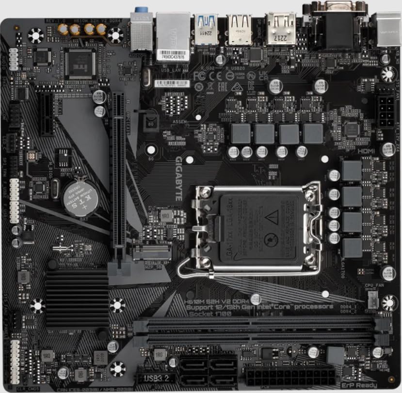Gigabyte H610M S2H V2 DDR4 (rev. 1.0) Intel H610 Express LGA 1700 Micro ATX