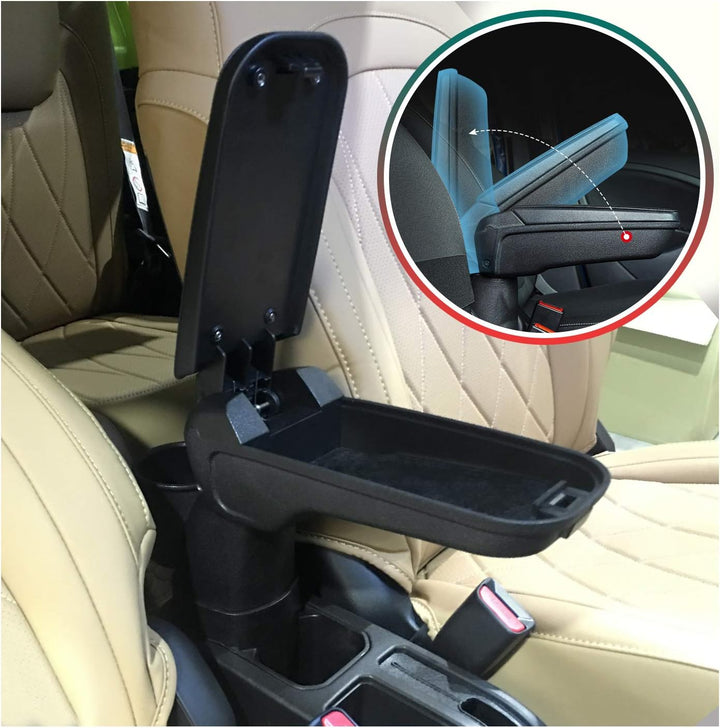 LFOTPP Faltbar Armlehne Mittelarmlehne mit Getränkehalter für Jimny, Auto Mittelkonsole mit Staufach