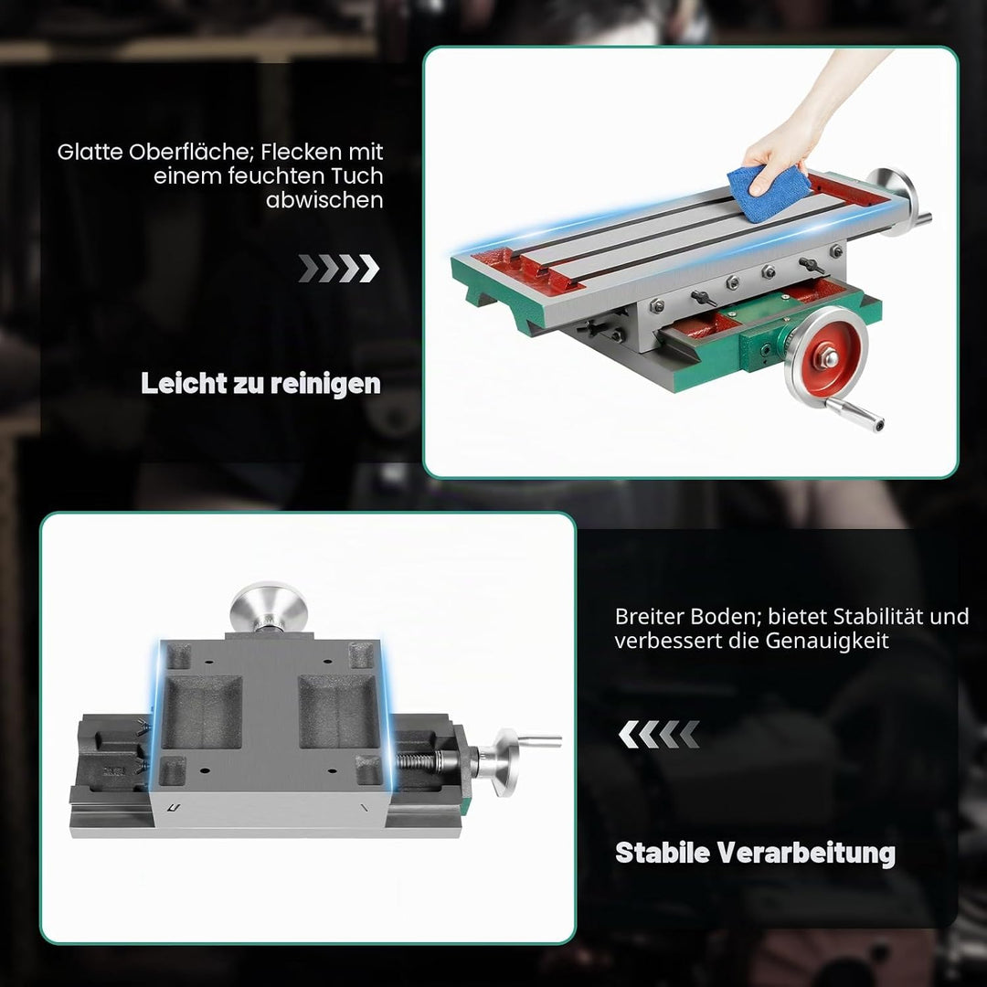 Kreuztisch Multifunktions-Fräs-Arbeitstisch Fräsmaschine Metall Frästisch Composite-Bohrtisch Koordi