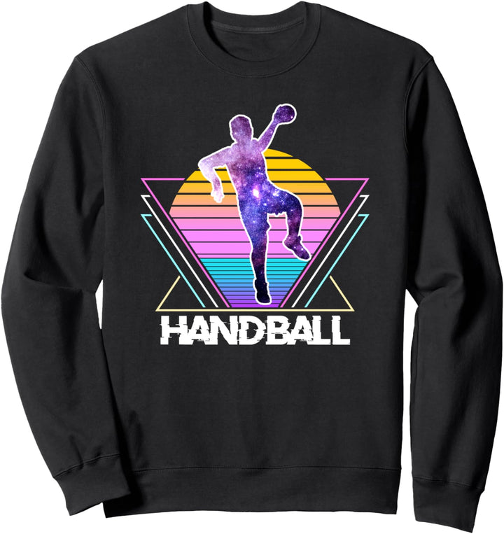 Handballsport Retro Vintage Vaporwave 90er Jahre Sweatshirt