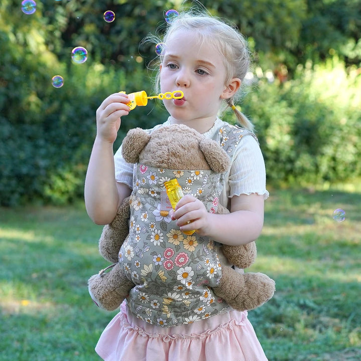 GAGAKU Puppentrage ab 3 Jahre Kinder, Babytrage Puppen Bauchtrage Puppenzubehör Tragesitz mit Verste