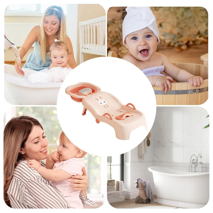 Klappbarer Baby Shampoo Stuhl | Klappbarer Shampoonier-Sessel - Verstellbare Kopfstütze Rinse-Sitz F