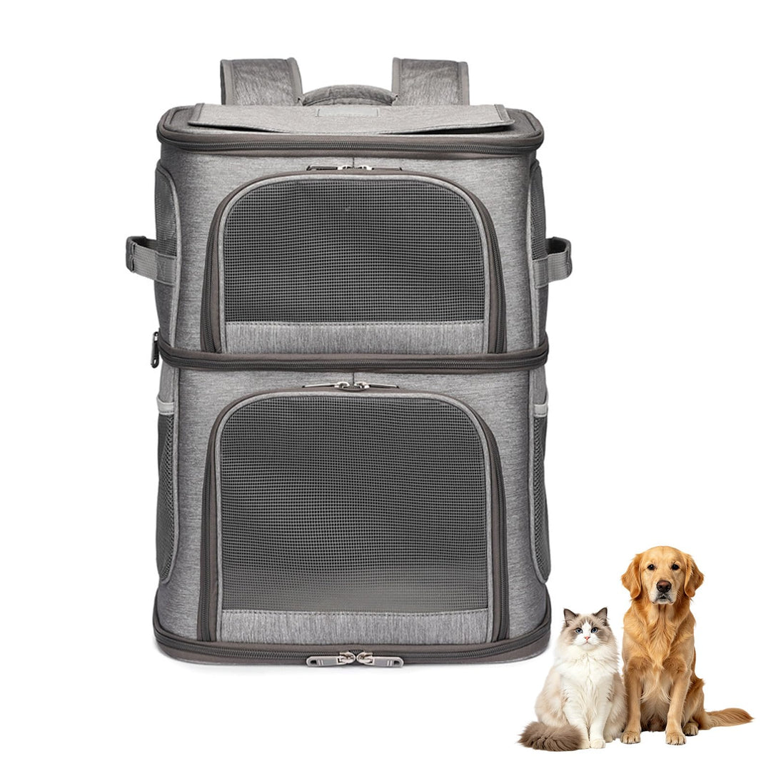 Katzenrucksack Grosse Katzen, Hunderucksack mit 7 Belüftungsfenstern, Zusammenklappbar Katzentranspo