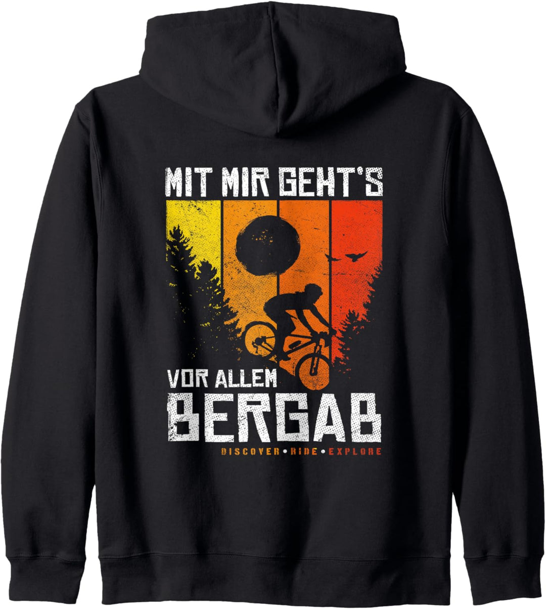 Mit Mir Geht's Bergab MTB Fahrrad Mountainbike Downhill Kapuzenjacke
