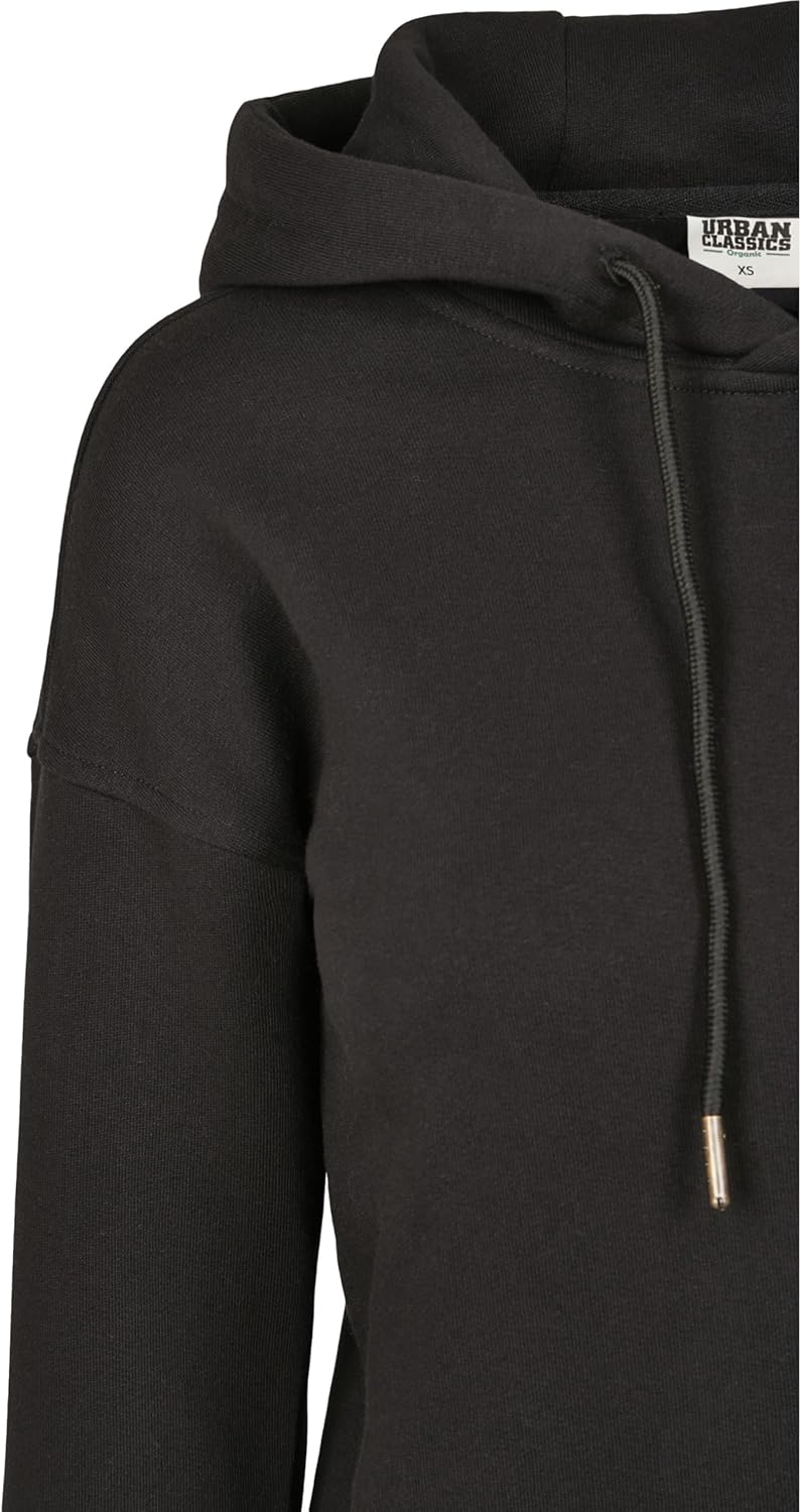 Urban Classics Damen Ladies Organic Hoody Kapuzenpullover XS Schwarz, XS Schwarz