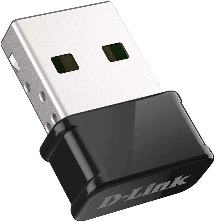 D-Link DWA-181 Wireless AC MU-MIMO Nano USB Adapter (MU-MIMO Wave 2 kompatibel, WPA3 für Windows 10,