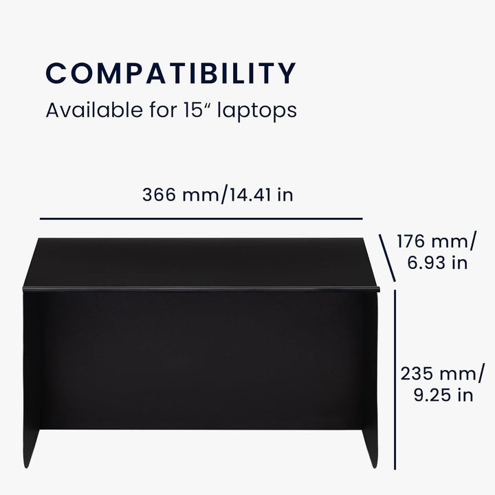 kwmobile Tragbarer Sonnenschutz für Laptop - Blendschutz für Bildschirm - Visier zum Arbeiten im Fre
